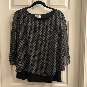 Dress shirt. Poncho style. Slits on the arms. size large